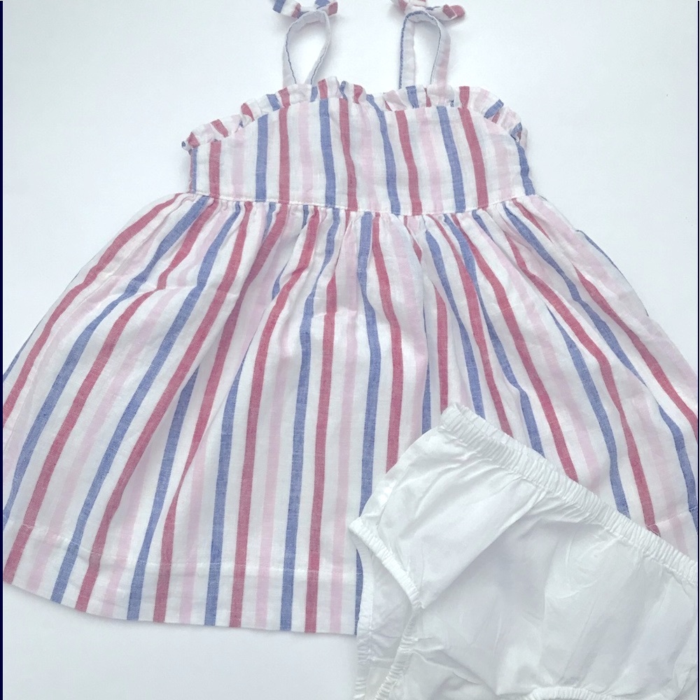 Baby Gap 18-24 Month lined sundress and bloomers.